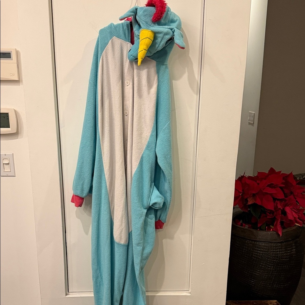 Blue and White Kids Unicorn Bodysuit